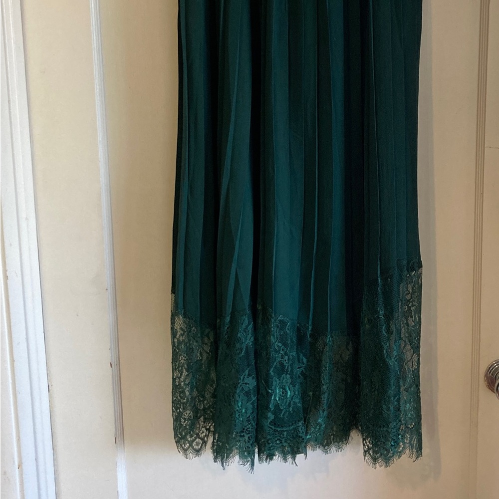 SHEIN high waisted, Palazzo pants, wide leg. Emerald green.
